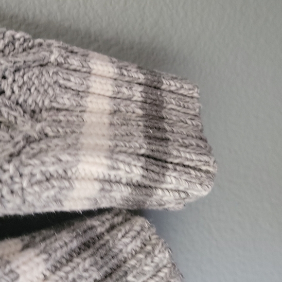 Express Y2K Preppy Collared Button Front Chunky Grandpa Knit Cardigan Large - Picture 5 of 7